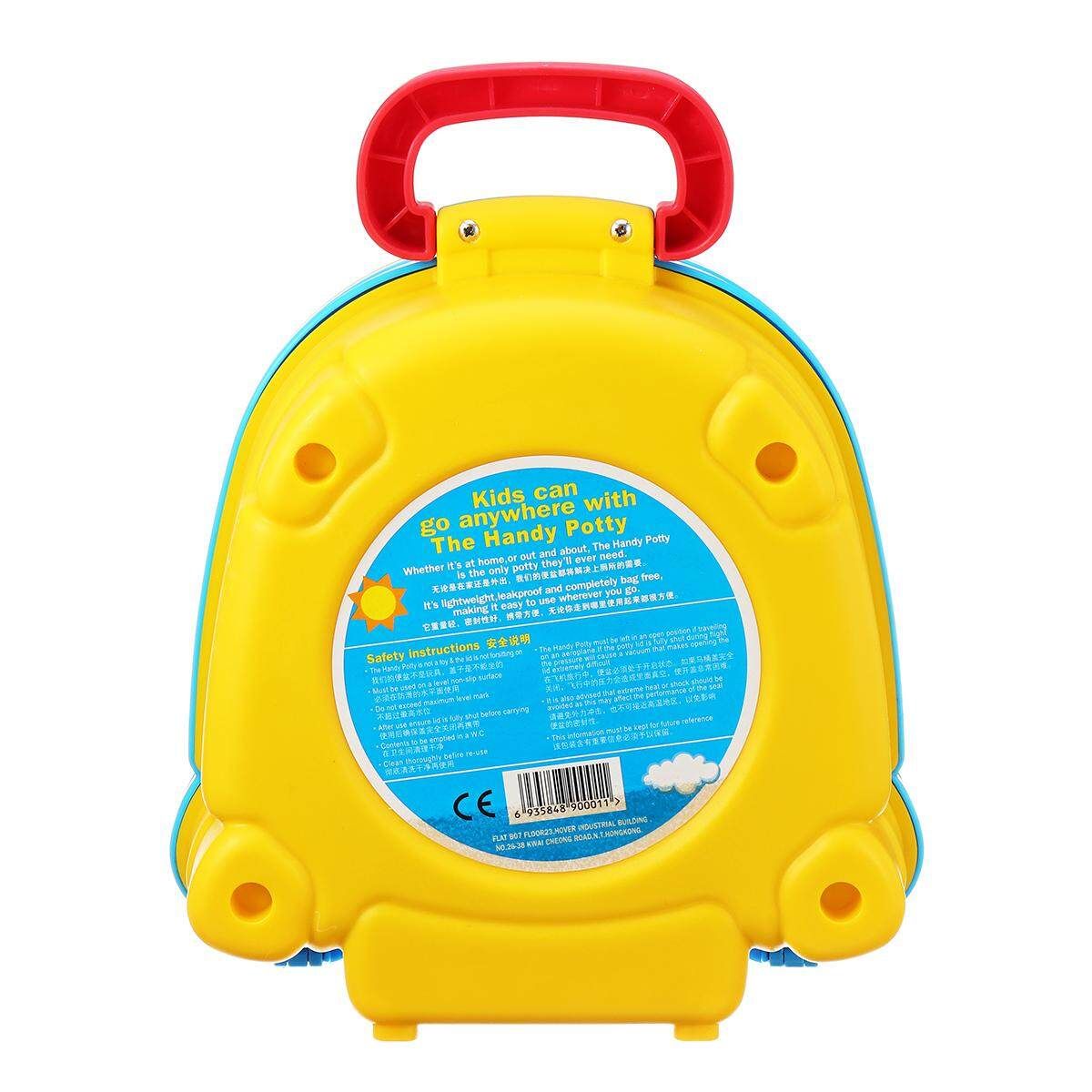 Portable Kids Children Baby Toddler Toilet Urinal Training Potty Trainer Seat Yellow