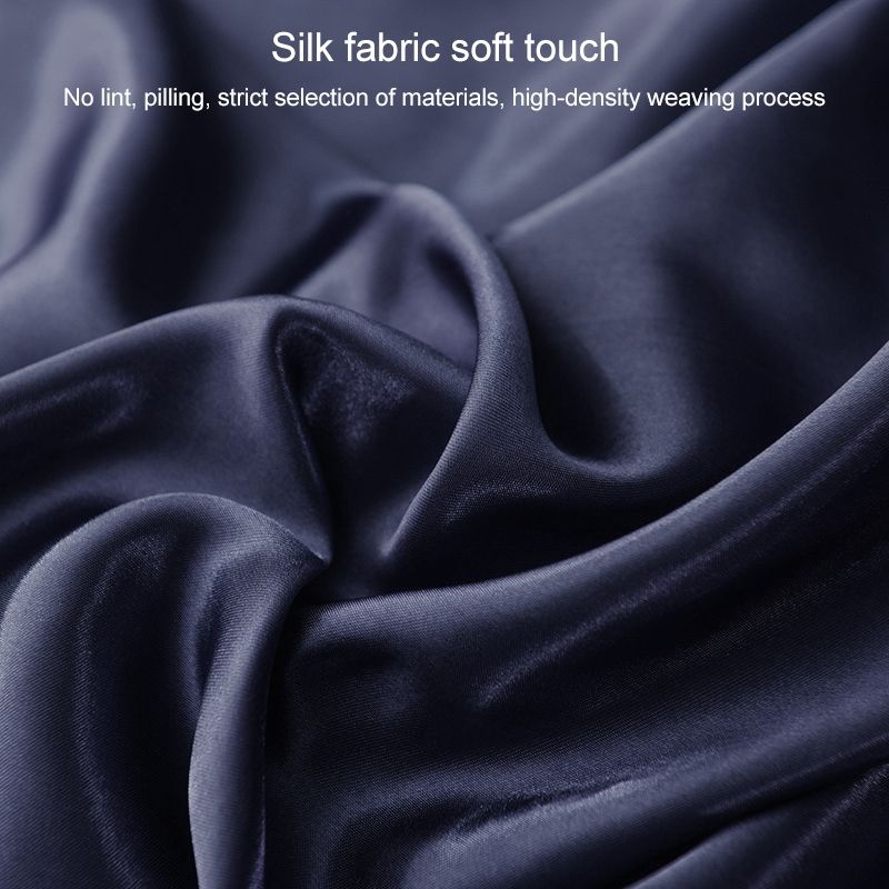 Ice Silk Simulation Silk Four-Piece Pillowcase
