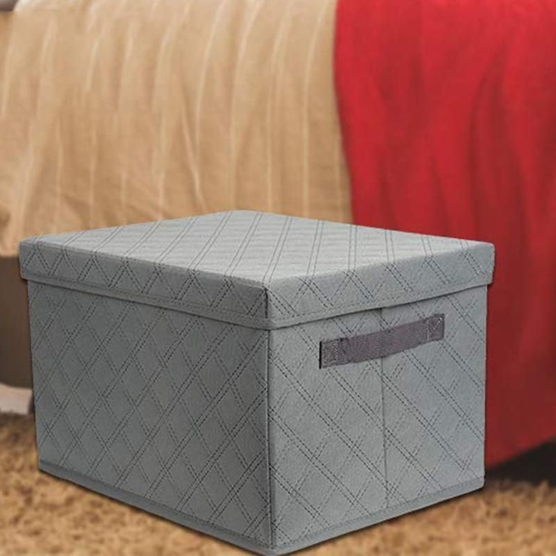 Storage Bins with Lids, for Toy Storage, Books, DVDs and Clothing Storage, Collapsible Storage Bins Suitable for Kids and Adult At School/Office/Home