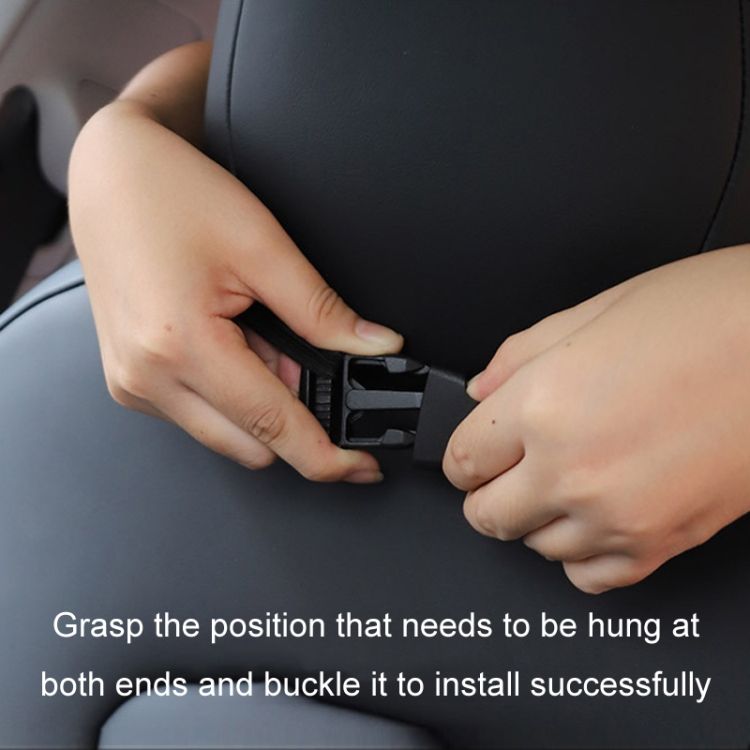 Car Hanging Armrest Box Tissue Box Upgraded Black