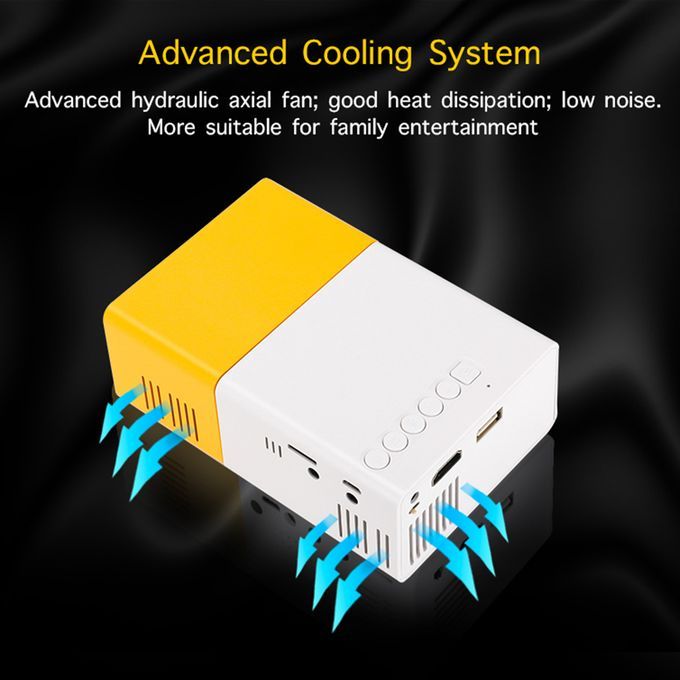 Mini LED Projector Supports 720P / 1080P Portable Video