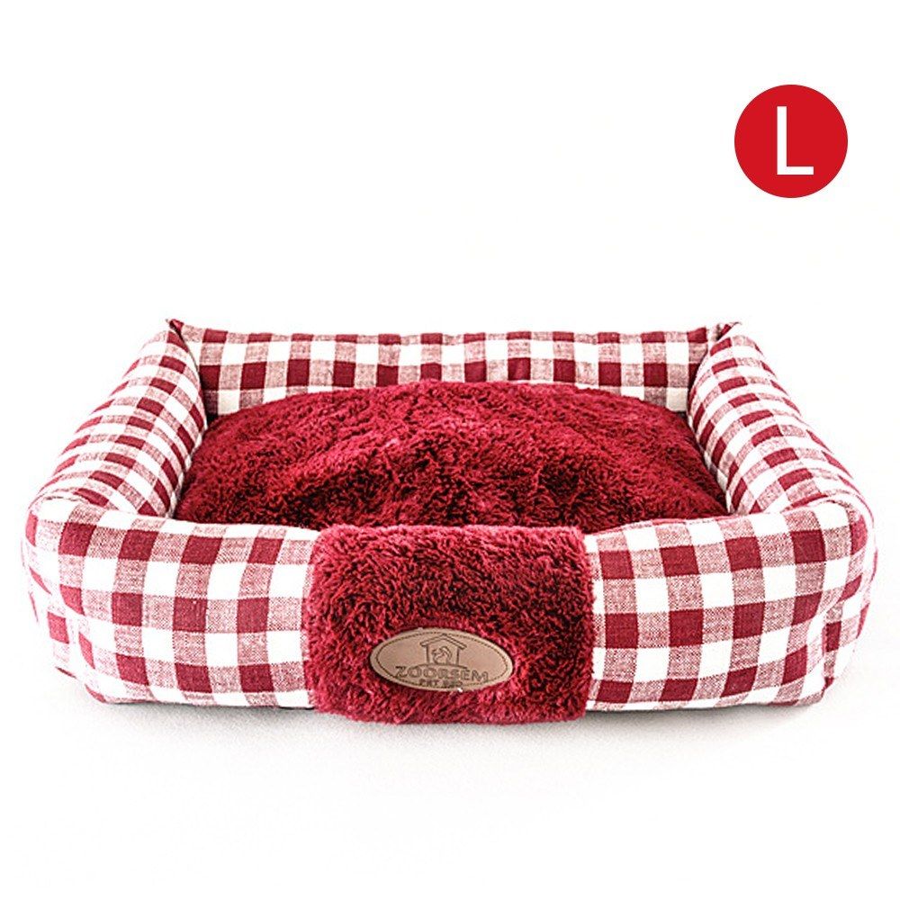 Pet Bed Soft Dog Bed Rectangle Kennel Cat Bed Puppy Cushion