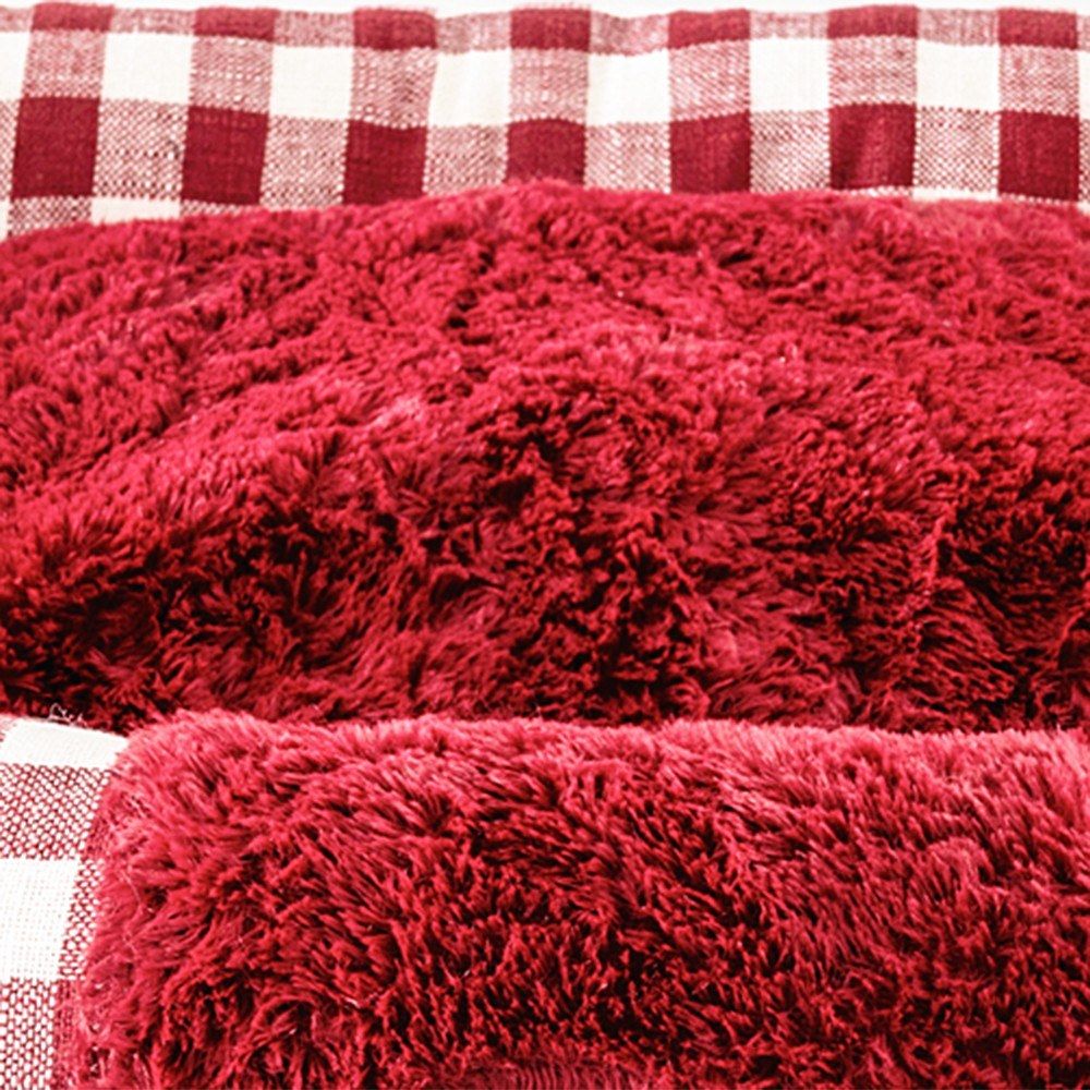 Pet Bed Soft Dog Bed Rectangle Kennel Cat Bed Puppy Cushion
