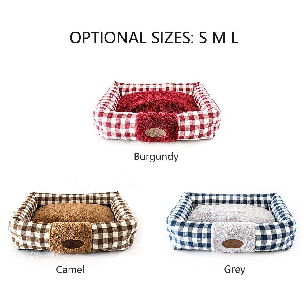 Pet Bed Soft Dog Bed Rectangle Kennel Cat Bed Puppy Cushion