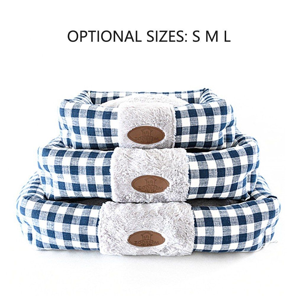 Pet Bed Soft Dog Bed Rectangle Kennel Cat Bed Puppy Cushion