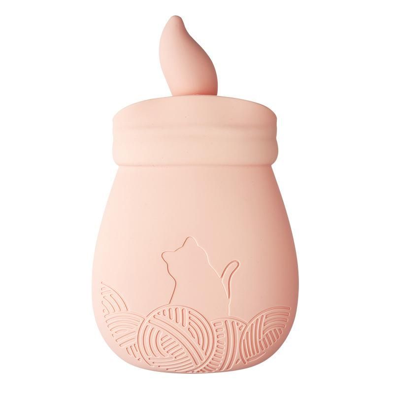 Silicone Hot Water Bottle Bag with Knitted Cover WARM Relaxing Heat / Cold Therapy for Pain Relief-Pink