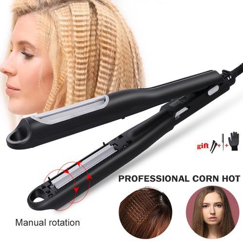 625-Black Quick Turn Corn Hot Clip Board Professional Corn Hot Splint Hair Styling Tool For Women