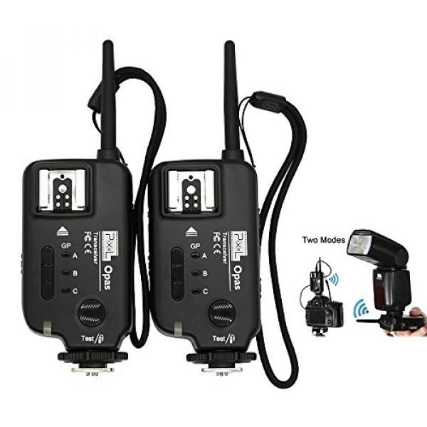 Pixel 2pcs Opas FSK 2.4GHz Wireless Shutter Flash Trigger Transceiver-professional Two Modes Word As Release Remote Control For DSLR Digital Camera CUIII