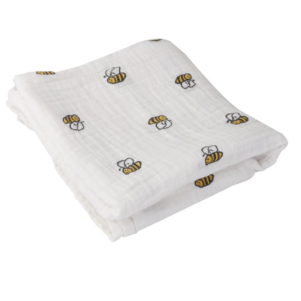 Soft Muslin Cotton Baby Swaddle Blanket Bath Towel Wrap
