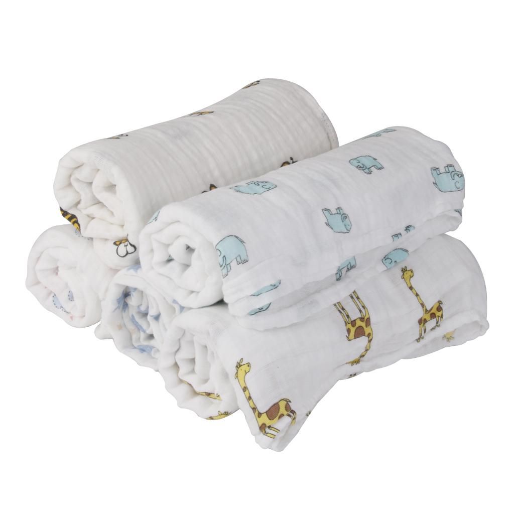 Soft Muslin Cotton Baby Swaddle Blanket Bath Towel Wrap