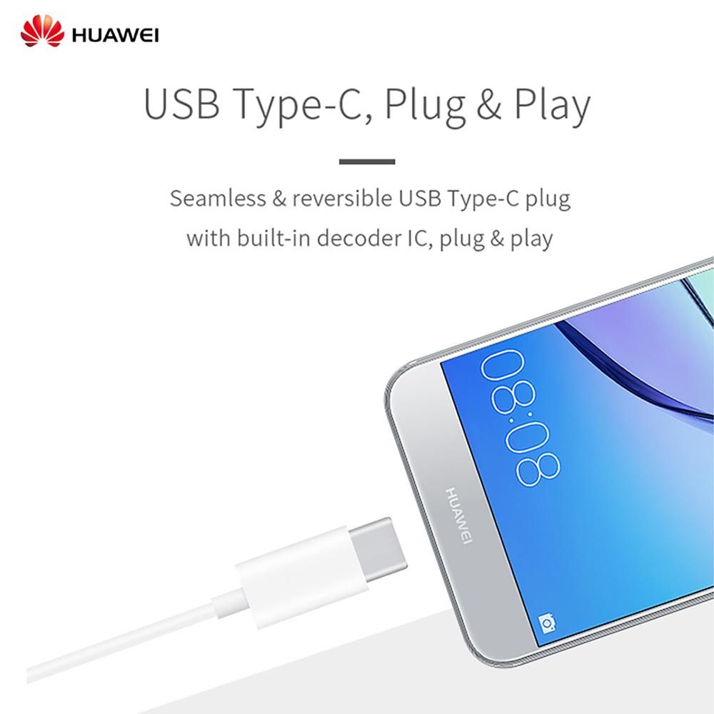 HUAWEI CM33 Classic Earphones (USB-C Edition) Half In-ear Corded Headset Handsfree Hi-Res High-Resolution Audio Immersive Wired Headphone with Mic Microphone Volume Control Wind Noise Reduction Cancellation 3-Button Remote Co
