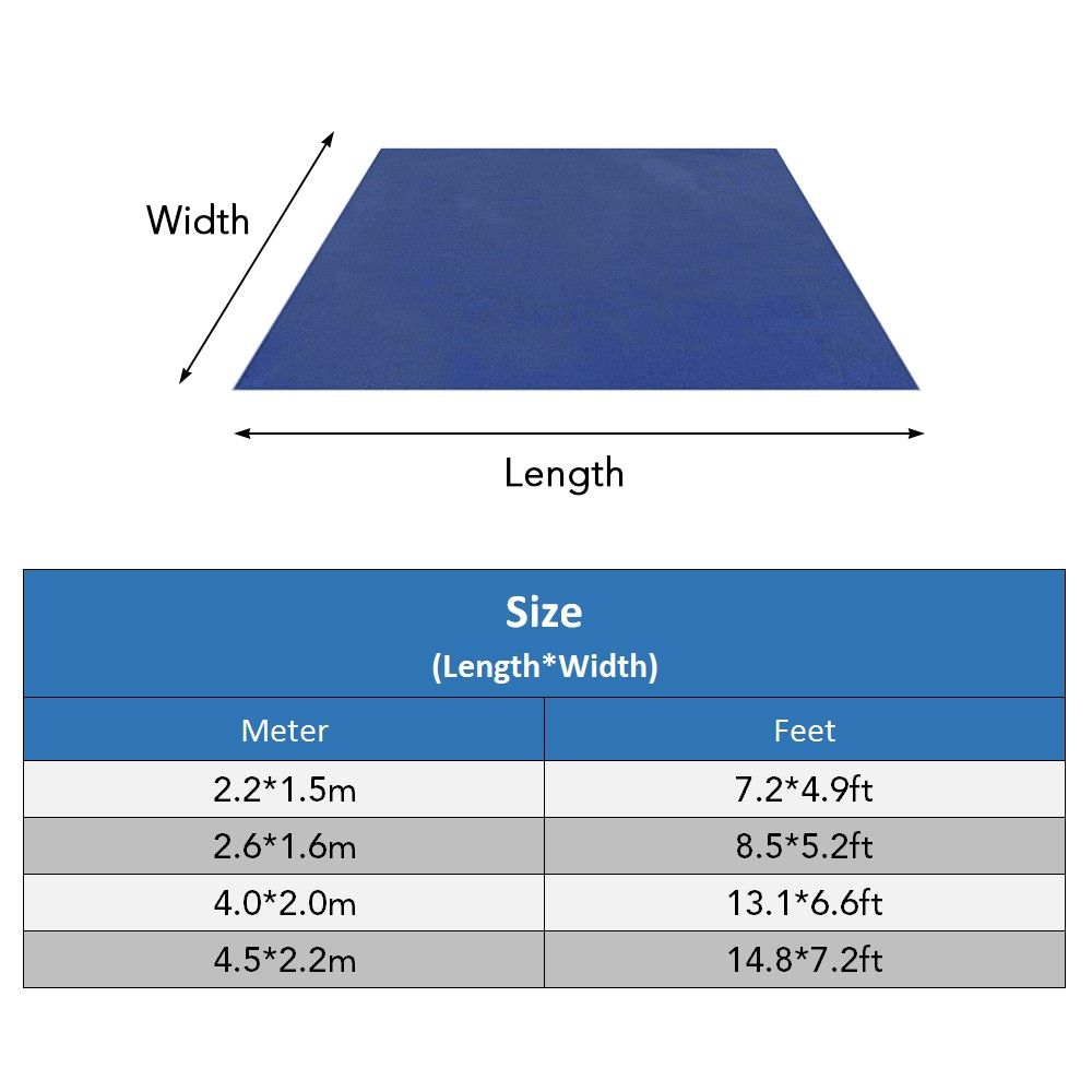 Rectangular Inflatable Pool Cover Waterproof Multi-Purpose
