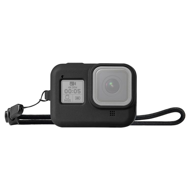 Silicone Case With Wrist Strap For GoPro HERO8 Black