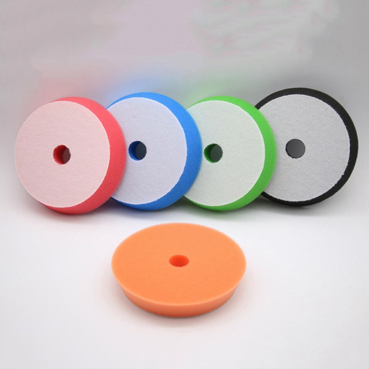 5Pcs Sponge Polishing Pads 150mm/6 Inch Foam Buffing For Clear Tools