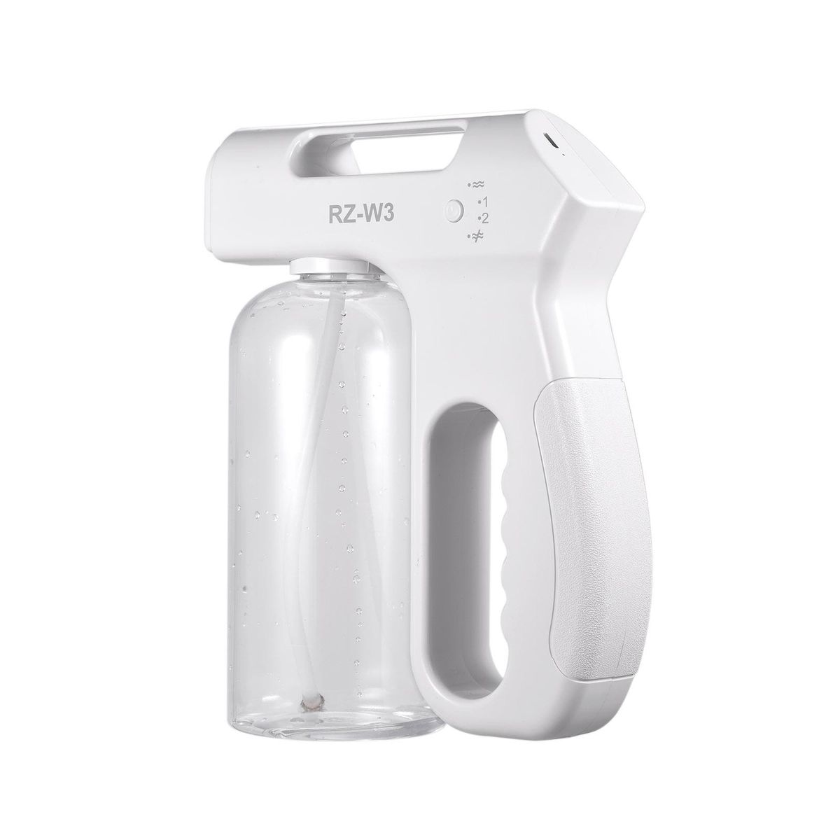 Handheld Blue Light Nano Atomizer Rechargeable Sterilizing Sprayer 800ml Portable Cordless Electric Spray Machine Adjustable Fog for Home Office Hotel School Restaurant Use