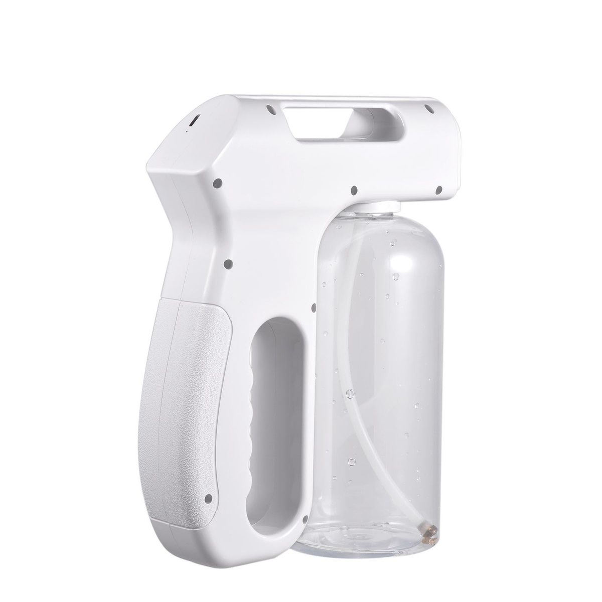 Handheld Blue Light Nano Atomizer Rechargeable Sterilizing Sprayer 800ml Portable Cordless Electric Spray Machine Adjustable Fog for Home Office Hotel School Restaurant Use