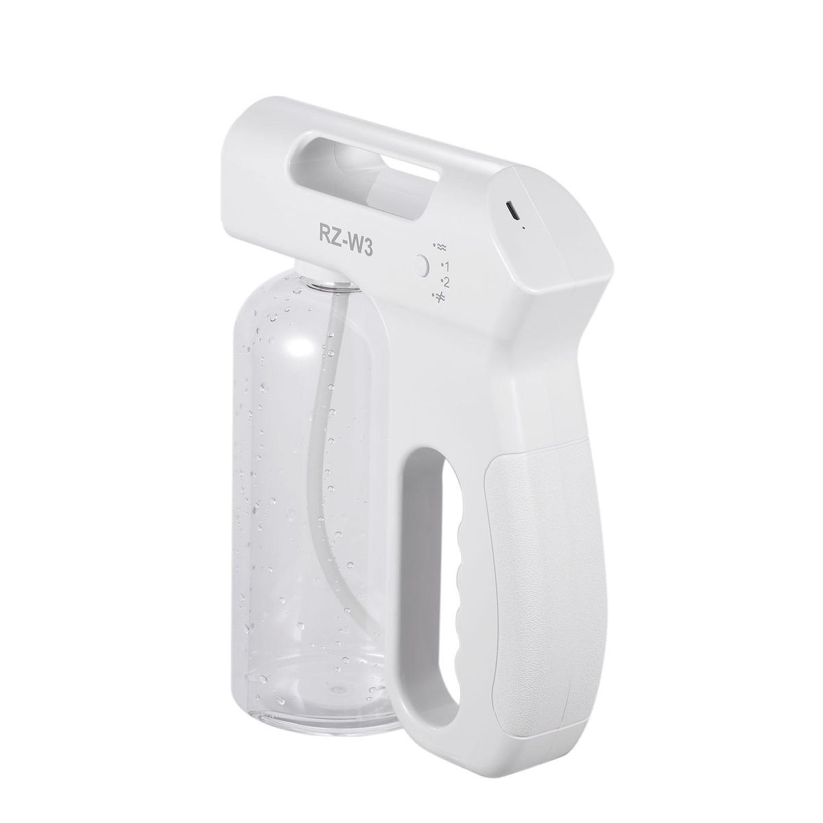 Handheld Blue Light Nano Atomizer Rechargeable Sterilizing Sprayer 800ml Portable Cordless Electric Spray Machine Adjustable Fog for Home Office Hotel School Restaurant Use