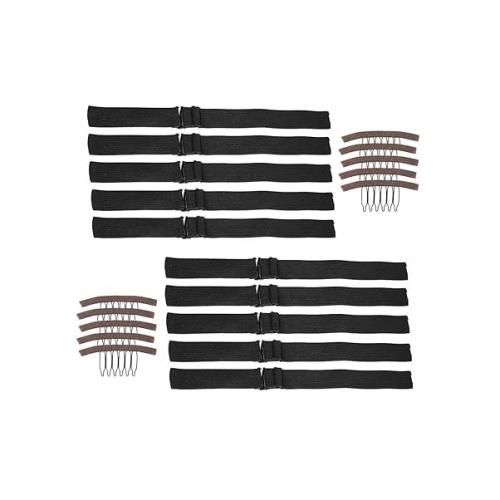 10 And 10 Elastic Band For Wigs With Adjustable Strap Sewing
