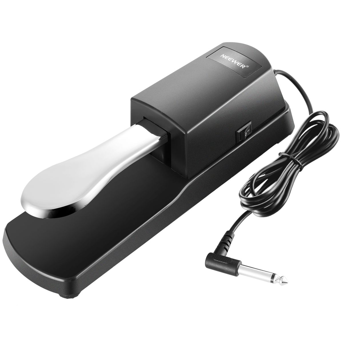Universal Piano-style Sustain Foot Pedal With Polarity Switch Design Compatible With Any Electronic Keyboard With 1/4 Input Jack