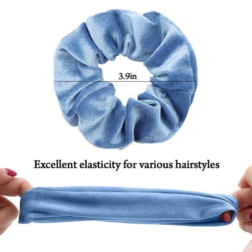 6 Pcs  Velvet Hair Scrunchies Elastic Hair Bands