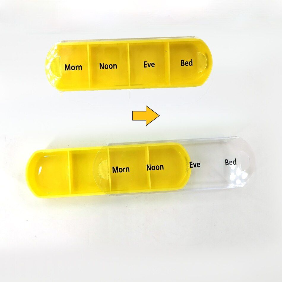 Weekly 7 Days Pill Box 28 Compartments Pill Organizer