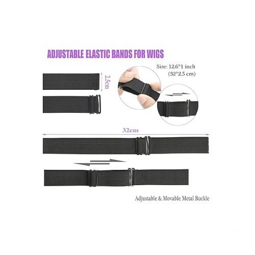 12 PCS Adjustable Band For Wigs Wig Strap Elastic Wig Band