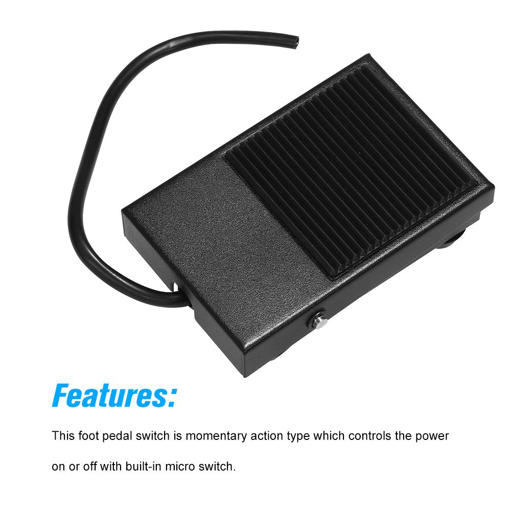 Heavy Duty Metal Skidproof Foot Pedal Switch Treadle Foot