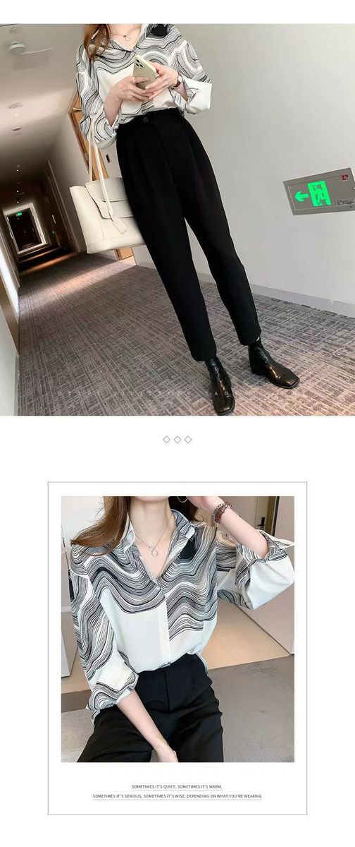 Bat Sleeve Large Loose Waist Cotton Linen Shirt