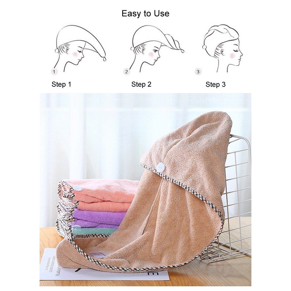 1pc Hair Towel Wrap For Drying Hair Fast Soft   Thick Hair