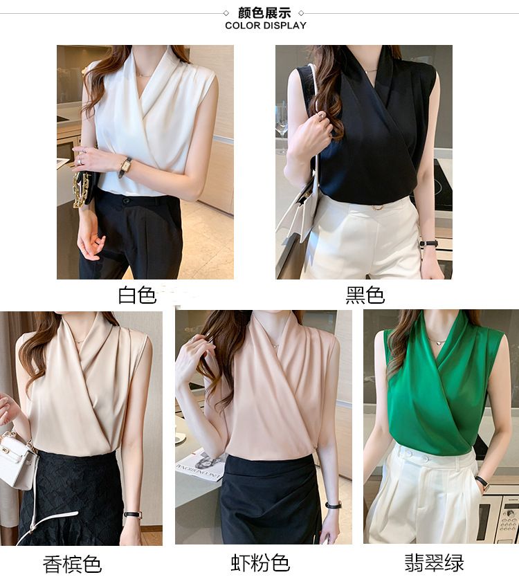 Satin Blouse Temperament Sexy Niche Foreign Style Blouse