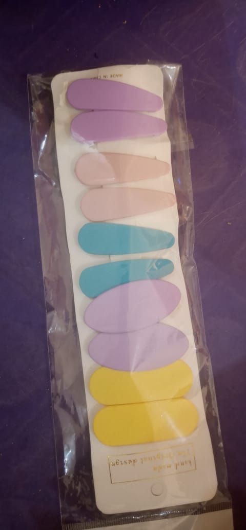 10Pcs Hair Clips Solid Color All-match Rust Resistant Girls-