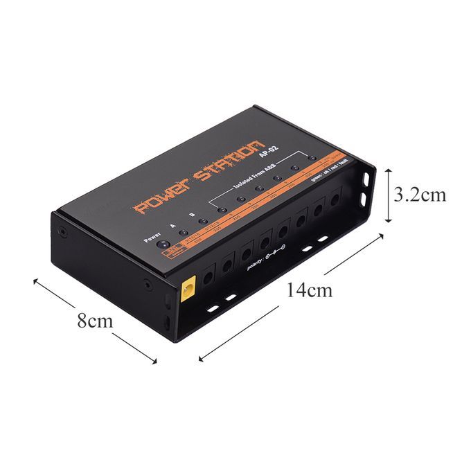 Guitar Pedal Supply 8 Outputs For 9V / 12V / 18V Effect