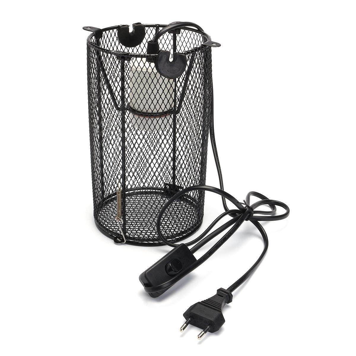 Reptile Ceramic Heat Lamp Holder Light Switch Cage For Snake Chicken Brooder Etc