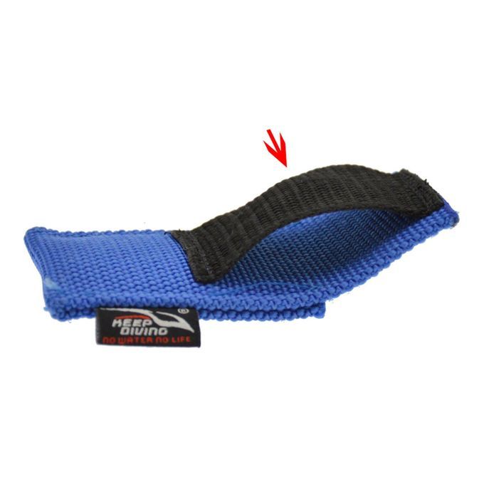 Scuba  Holder With D Ring Knives Webbing Bag For Snorkeling Blue