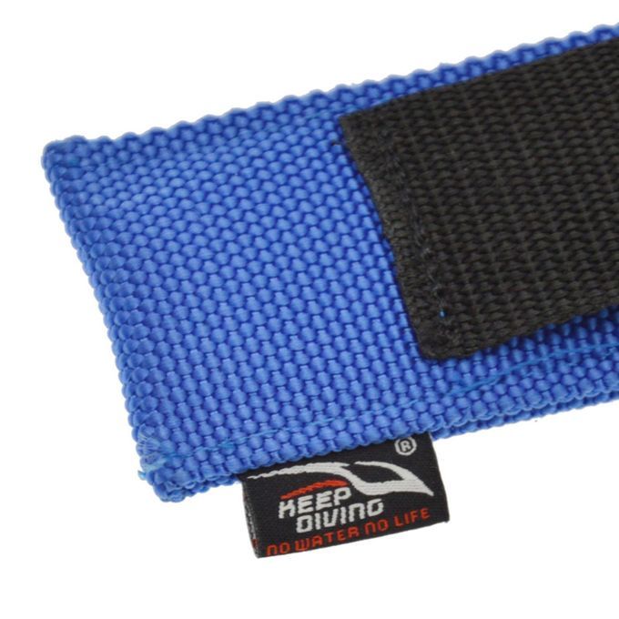 Scuba  Holder With D Ring Knives Webbing Bag For Snorkeling Blue