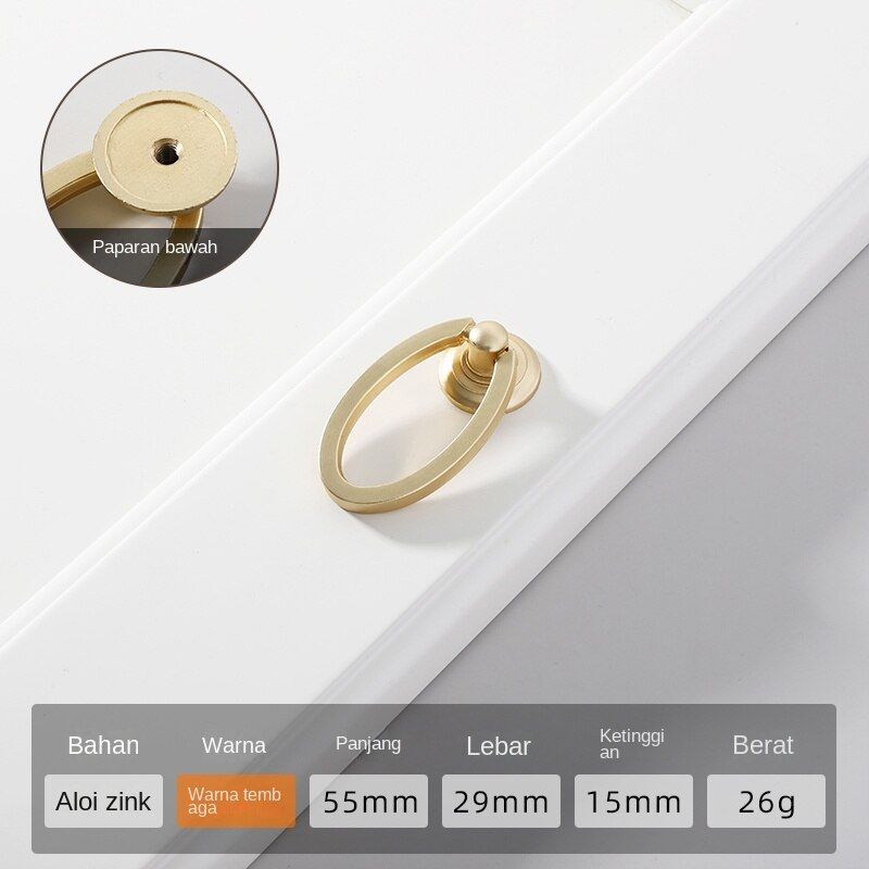 (7-B)Gold Cabinet Pulls Solid Zinc Alloy Kitchen Cupboard Single Hole For Bedside Table Handle Drawer Knobs Furniture Handle Hardware