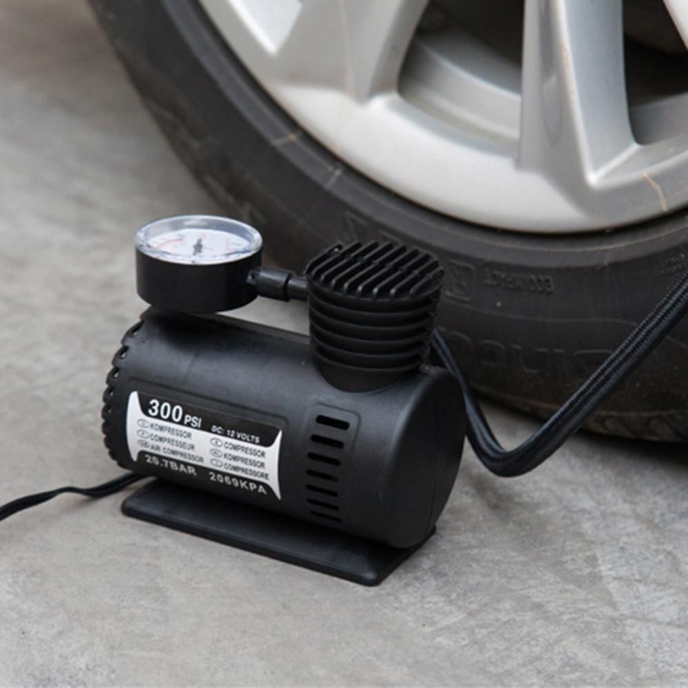 Car Electric Inflation Pump Portable Tyre Air Inflator 300PSI Auto Compressor Pump for Car Motorcycle Basketball