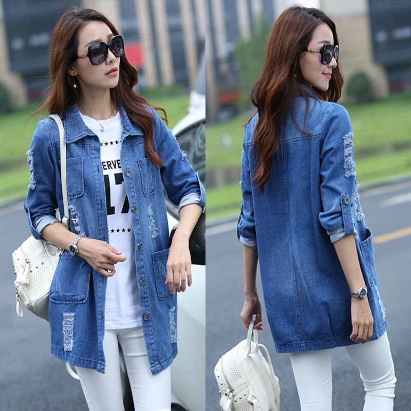 Korean Women's Denim Jacket Coat