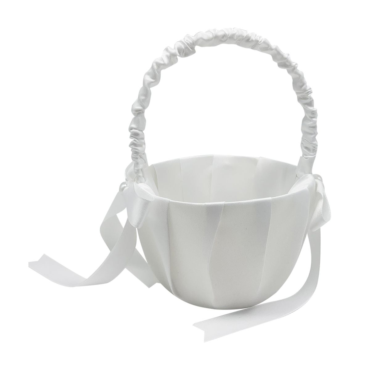 Wedding Flower Girl Basket Cute Bowknot Design Romantic