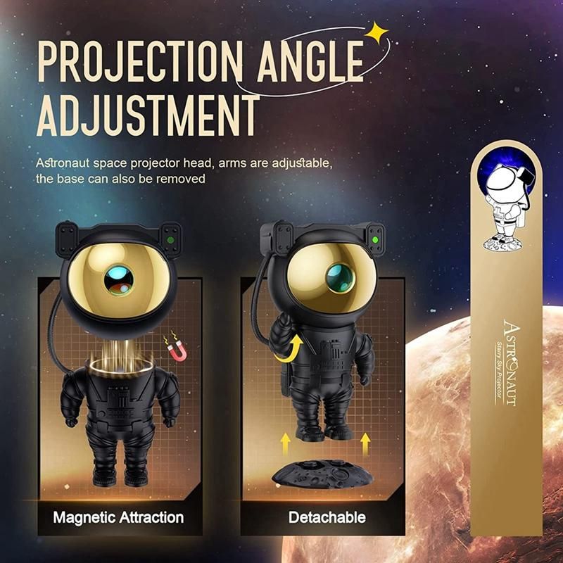 Star Projector Galaxy Night Light - Astronaut Space Projector Starry Ceiling Lamp with Timer Remote Kids