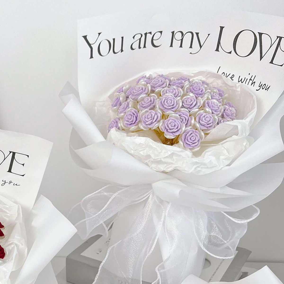 DIY Bouquet Set Handmade Flower Making Set For Violet