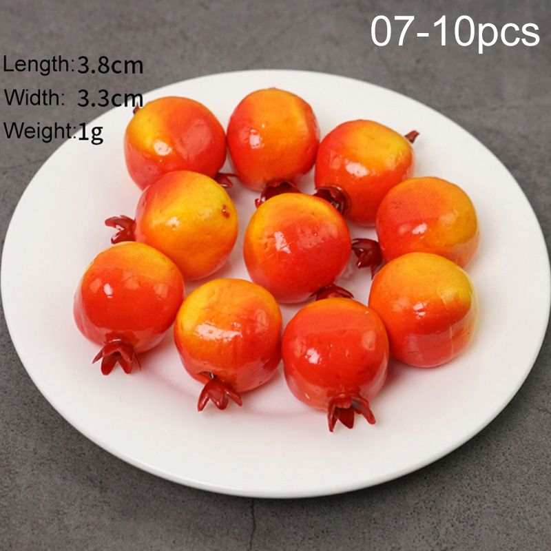 1/10Pcs Artificial Fruit Vegetable Table Decoration Food