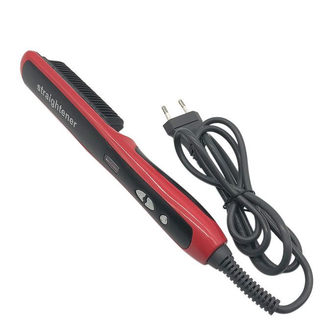 Beard Straightener Comb Portable Beard Care LCD Display Ion