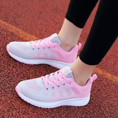 Womens Casual Shoes Female Running Sneaker-Pink
