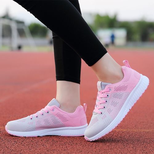 Womens Casual Shoes Female Running Sneaker-Pink