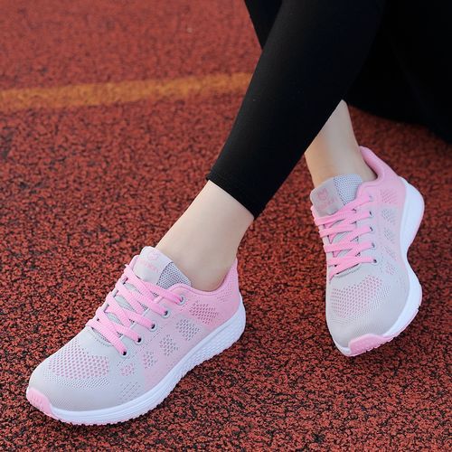 Womens Casual Shoes Female Running Sneaker-Pink