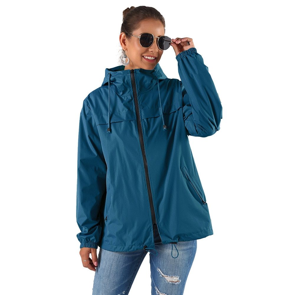 Jacket Windbreaker Impermiable Rainwear - Gray