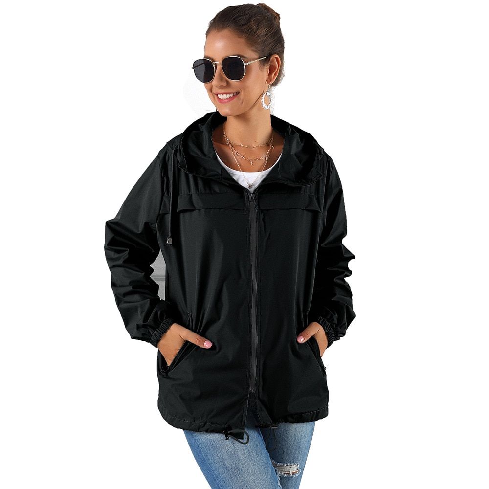 Jacket Windbreaker Impermiable Rainwear - Gray