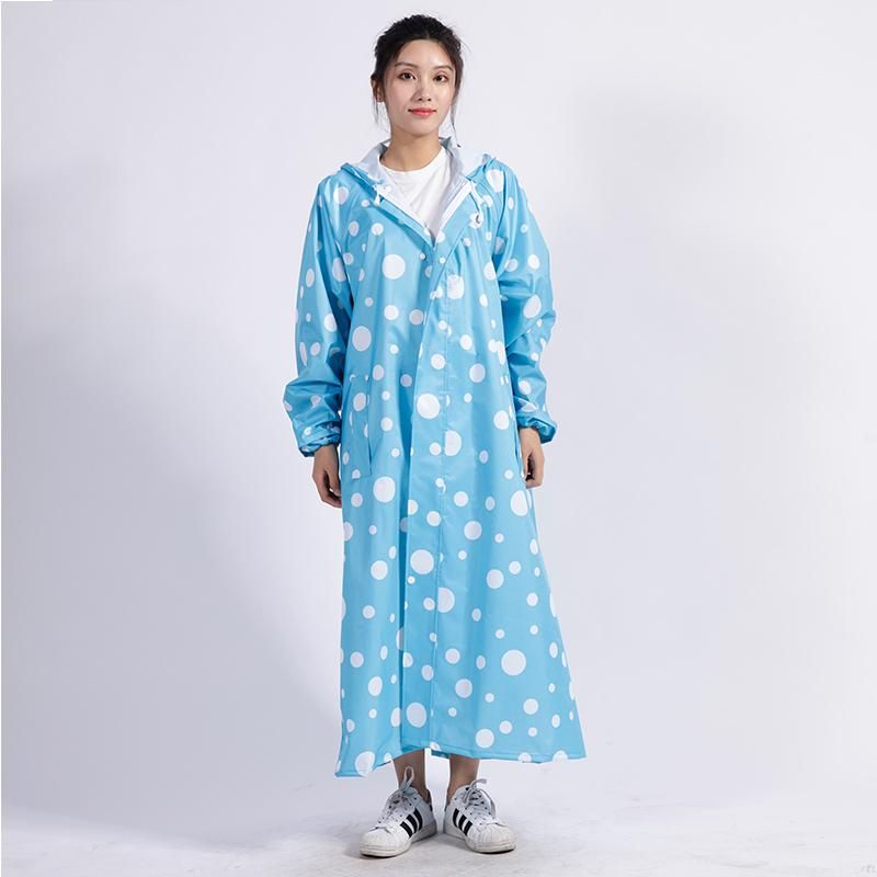 Women Plastic Ladies Hooded Raincoat