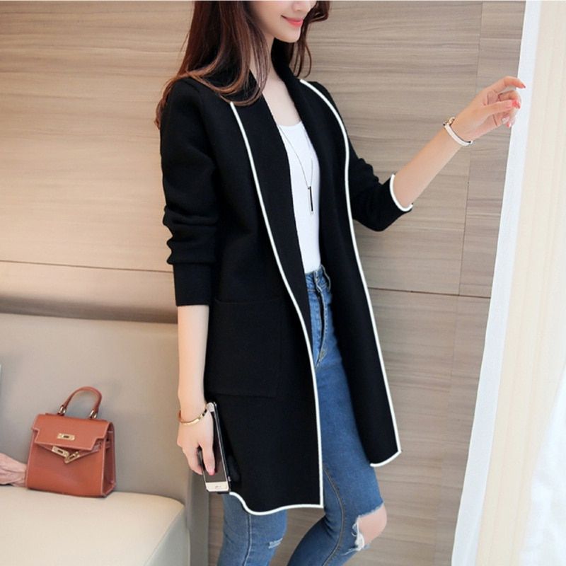 Women Lapel Casual Solid Color Plus Velvet Jacket Long Sleeve Loose Cardigan Warm Long Fleece Coat